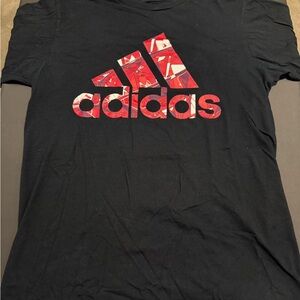 Adidas Tee with Red Graphic Logo